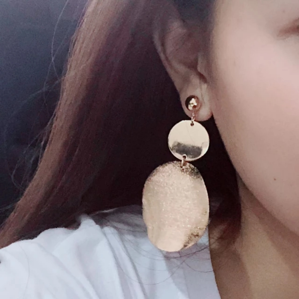 New Shiny Gold ✨ Geometric Earring 🥰